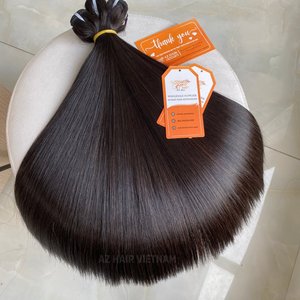 Wholesale Best Quality Weft Bone Straight <b>Hair</b> Best Quality Length 12 14 Inches Natural Black Color Ready to Ship - Product Image 6