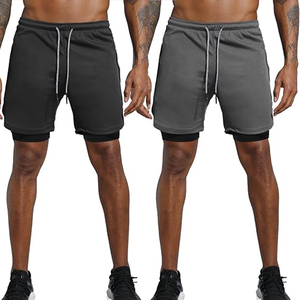 Pantalones Cortos Deportivos 2 en 1 para Hombre, Compresión y Running, Secado Rápido, Logotipo Personalizado, Suministro al por Mayor - Product Image 2