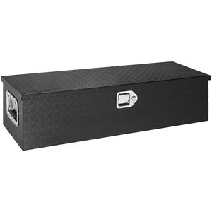 Heavy-Duty Aluminum Truck Bed <b>Tool</b> <b>Box</b> with Diamond Plate Side Handle Lock Keys <b>Storage</b> Chest <b>Box</b> with Organ Feature - Product Image 6