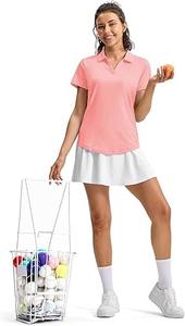 Camiseta Informal para Mujer, de Algodón Suave y Poliéster, de Secado Rápido, Transpirable, Elástica, Cómoda para Uso Diario, Oficina, Trabajo, Escuela - Product Image 2