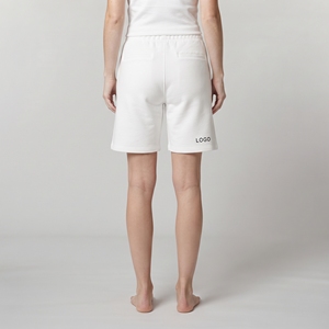 Shorts de sport pour femmes, taille haute, blanc, en tricot, respirant, pour le jogging, la course à pied, le yoga, la remise en forme - Product Image 2