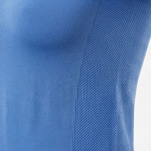 เสื้อยืดผ้าฝ้ายผู้หญิง แบบสปอร์ต ออกกำลังกาย ลำลอง ทรงเข้ารูป ชายโค้ง คอกลม สีพื้น ไม่เป็นขุย เสื้อยืดฤดูร้อน - Product Image 5