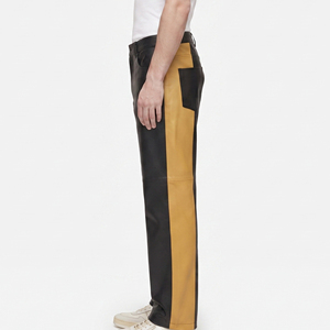 Male Genuine Leather Oversize Pants Custom Made <b>Men</b> loose Leather Pants Wholesale <b>Men's</b> <b>baggy</b> Leather Motorcycle <b>Trousers</b> - Product Image 3