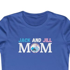 เสื้อยืดคอกลมผู้หญิง Jack and Jill พิมพ์โลโก้ตามสั่ง เนื้อผ้านุ่ม ระบายอากาศดี แขนสั้น สไตล์ลำลอง แฟชั่นสำหรับผู้หญิง ขายส่งจำนวนมาก - Product Image 3