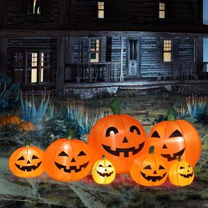 7pcs LED <b>String</b> <b>Lights</b> with Pumpkin Inflatable Halloween Outdoor Holiday Yard Decorations Premium Product - Product Image 1