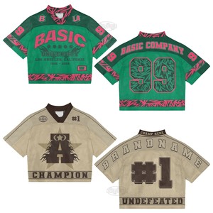 Camiseta Corta de Malla Champion Basic de la Marca State |   Camiseta Deportiva Vintage de Manga Corta y Corte Holgado |   Top Corto con Estampado Urbano - Product Image 5