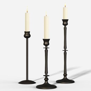 Meilleures ventes : Porte-bougie conique en aluminium moulé, élégant, pour la décoration de la maison, support de bougie de luxe, unique, fait main, prix raisonnable - Product Image 2