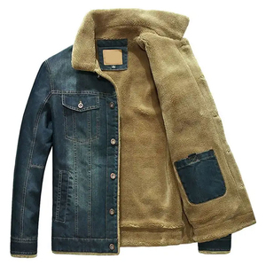 Vintage Acid Wash Distressed <b>Denim</b> Jackets for Men Patchwork Streetwear Style Sun-Faded Fashion <b>Denim</b> <b>coat</b> for men Men's Jackets - Product Image 6