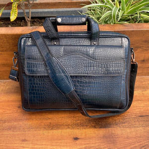 New Customizable Portable Genuine <b>Leather</b> Alligator Pattern <b>Briefcase</b> Laptop Bag Business Shoulder Messenger Office Laptop Bags - Product Image 5