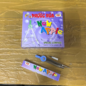 Herramienta Esencial de Dibujo Técnico para Estudiantes, Matemáticas Escolares con Compás Metálico Mini de Punta de Empuje, Varios Colores, Modelo 85 - Product Image 1