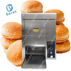 Grille-pain commercial pour pains à hamburger avec thermostat réglable, usage professionnel, 220V/110V, garantie 1 an - Product Image 3