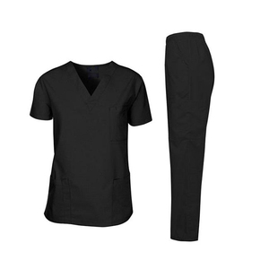 Uniforme de Enfermería Azul Marino al por Mayor, Uniforme de Enfermera con Logotipo Personalizado, Servicio OEM, Tela de Spandex/Poliéster de Calidad, para Hospital - Product Image 4