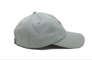 Gray Custom Logo 6 Panel Cotton Baseball Cap Fitted Sporty Adjustable Unisex Casual Embroidered Palm Tree Front Panel Spring - Product Image 4