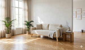 Juego de Sofás Minimalistas de Lujo de 2 Plazas, Diseño KD, Ahorro de Espacio, Tapizado en Espuma, para Sala de Estar - Product Image 5