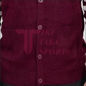 OEM High Quality Custom Men's V-neck Lace Knitted <b>Cardigan</b> <b>Sweater</b> Winter Wool/Nylon Single Button Patchwork Breathable In-Stock - Product Image 5