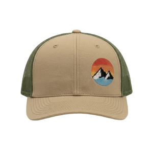 Personalized Logo Trucker Hat Mesh Back Snapback <b>Cap</b> Custom <b>Mountain</b> Patch Outdoor Lifestyle <b>Cap</b> - Product Image 3