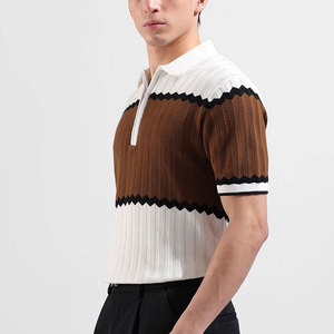High Street Style Printed <b>Half</b> Sleeve Men Polo <b>Shirts</b> Multi Color Custom Design Men Polo <b>Shirts</b> - Product Image 3