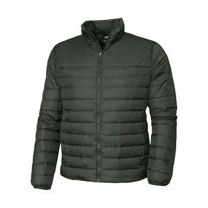 Chaqueta para hombre con logotipo personalizado, con capucha, impermeable, a prueba de viento, acolchada, tipo plumón, cálida, de invierno, de poliéster. - Product Image 5