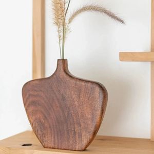 Jarrón de Bambú y Madera para Decoración del Hogar, Elegante, de RR ENTERPRISES - Product Image 1