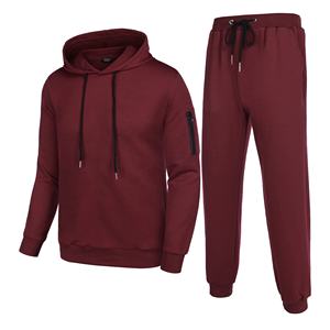 Hot Selling men Winter Warm tracksuits hooded Two Piece Suits Sports Clothing Top Hoodie Tracksuits - Product Image 3