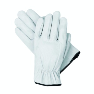 Goat Grain Leather Adjustable Wristlet Driving <b>Gloves</b>-Flexible Anti-Vibration Heat Spark Resistant Industrial Safety Workwear - Product Image 1