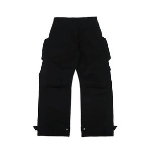Pantalon cargo vintage délavé, style streetwear ample, pantalon cargo en coton, pantalon cargo utilitaire multi-poches en twill - Product Image 2