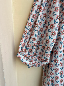 Vestido largo maxi de algodón indio con estampado a mano, 100% algodón, estilo casual con técnicas de bordado, para mujer, ¡muy vendido! - Product Image 6
