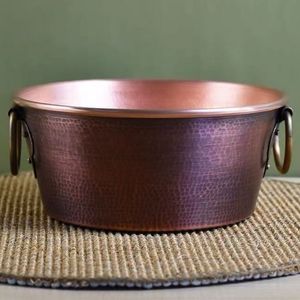 Luxurious Copper Pedicure Bowl Premium Foot Care Basin Professional Spa Treatment Antique Handmade Metal Finish - Product Image 1