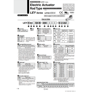 Actionneur électrique pneumatique SMC LEY63S4C-600M-S2A21 cylindre - Product Image 2