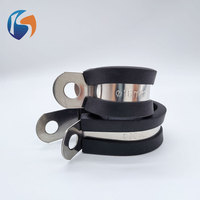 Collier de serrage pour tuyau en caoutchouc, collier de serrage pour tuyau en acier inoxydable avec coussinets