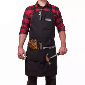 Tablier de cuisine professionnel pour chef, en coton, lin et cuir, réglable, élégant, imperméable et imprimé, idéal pour la cuisine, le barbecue, la pâtisserie et les restaurants - Product Image 2