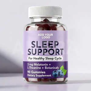 Fabricante de Gomitas de Melatonina para Dormir, 3 mg de L-Teanina, Apoyo Relajante, OEM, Marca Privada, Suministro a Granel - Product Image 2