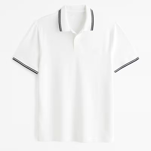 Comfortable Men's for <b>Shirt</b> Canvas Short Sleeve Casual Fashion Rib Collar Soft Breathable Premium Clothing Bamboo Fiber 180g - Product Image 1