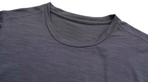 Haut extensible de Compression de sport pour hommes solide 100% coton à manches courtes entraînement de fitness chemise de course à pied S-6XL - Product Image 3