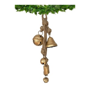 Campana Navideña Metálica de Fabricante Confiable con Acabado Vintage para Decoración Navideña - Product Image 6
