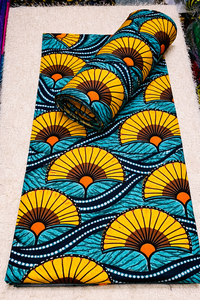 Tissu en Coton Imprimé Wax Africain Personnalisé pour la Confection de Vêtements, Options de Logo Personnalisé, Textile OEM Gaborone - Product Image 4