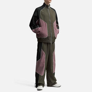 Custom Streetwear Windbreaker Pant Men Color Block Patchwork Tracksuit Bottoms Baggy Hip Hop <b>Techwear</b> Joggers Waterproof <b>Trouser</b> - Product Image 5