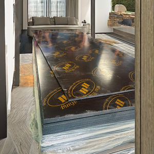 Good Quality First-Class Black/Brown 12-21mm Waterproof Eco-Friendly Polished Film Faced Plywood E1 Reusable Hospital <b>Kitchen</b> - Product Image 1