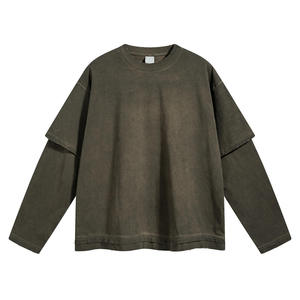 Double Sleeve Shirt Character Lighting Autumn Graphic Design Zipper-Up Hooded Sweatshirt for Men Women Unisex - Product Image 6