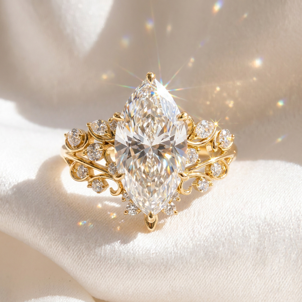 Bague marquise