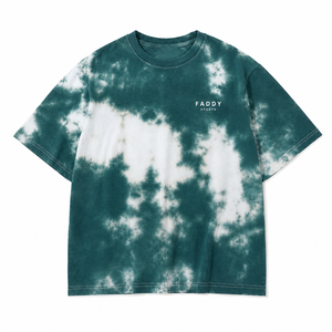 Custom Logo Unisex Oversized Tie Dye T-Shirt Streetwear Vintage Green Acid Wash Cotton Heavyweight Short Sleeve Men Women <b>Tee</b> - Product Image 2