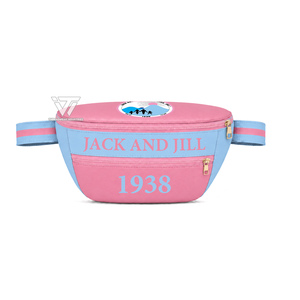 ขายส่งเสื้อผ้าชมรมหญิงกรีกแบบกำหนดเองของ Jack And Jill Of America กระเป๋าคาดเอวหนังเทียมปักลายแฟชั่น - Product Image 1