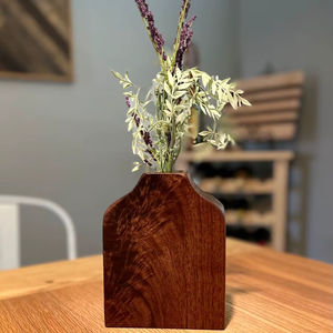 Jarrón de Flores de Madera Moderno de Fabricante Confiable, Adecuado para Hogares Contemporáneos que Buscan un Diseño Limpio, Material Natural - Product Image 1