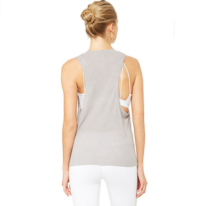 2026 New Women's Casual Gym Tank <b>Top</b> Wholesale Plus Size High Performance Breathable Quick Dry Knitted Streetwear Fashionable - Product Image 2