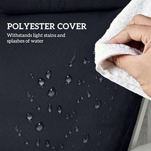 Set di 2 Cuscini per Chaise Longue da Esterno Blu Navy in Schiuma ad Alta Densità con 6 Lacci per Patio e Bordo Piscina - Product Image 4