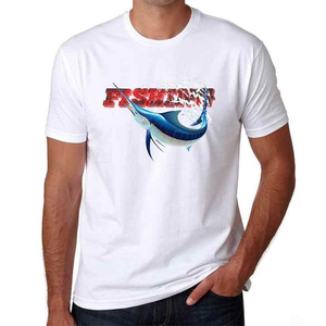 2026 Trendy Men's UPF 50+ Quick Dry Summer Fishing Performance T-<b>Shirt</b> <b>Half</b> Sleeve Moisture Wicking Custom Fishing <b>Shirt</b> printed - Product Image 5