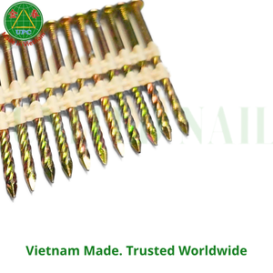 2-3/8" x 0.113 Plastic Strip <b>Nails</b> with Screw Shank for <b>Nail</b> Guns From Vietnam Factory | Clavos en tira plástica - Product Image 3