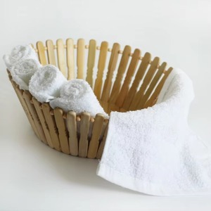 Toalla de Mano Premium de Algodón de Alta Densidad, Suave y Transpirable, para Baño, con Logotipo Personalizado OEM, al por Mayor, Blanca - Product Image 3