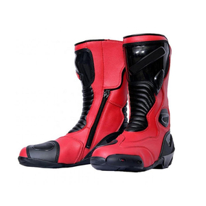 Bottes en cuir de qualité supérieure pour hommes, logo personnalisé, ODM, couleurs uniques, forte adhérence, chaussures de moto, marché de gros - Product Image 2