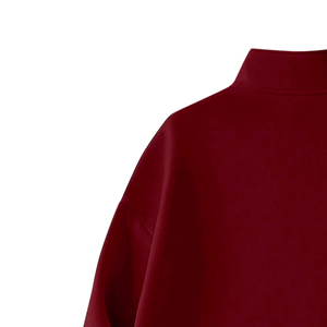 Men Half Zip Pullover Sweatshirt Stand Collar Long Sleeve Casual <b>Warm</b> <b>Fleece</b> 100% Cotton Windproof Quick Dry Outdoor - Product Image 4